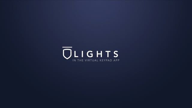 Virtual Keypad App – Lights