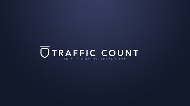 Virtual Keypad App – Traffic Count