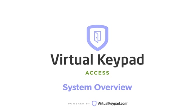 Virtual Keypad Access – Overview